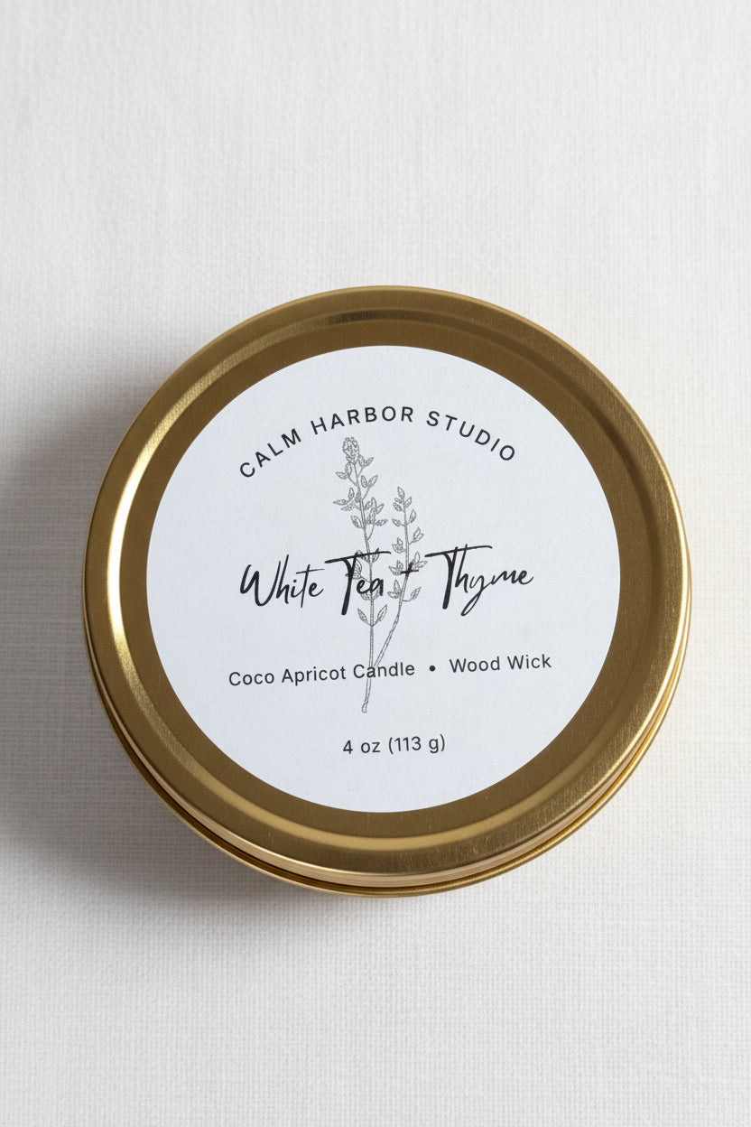 4 oz Premium Coconut Apricot Wax Candle