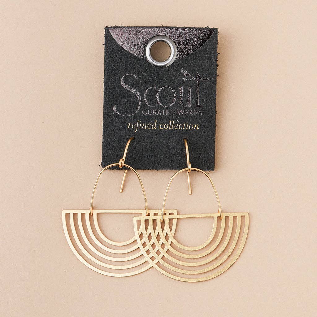 Refined Earring Collection - Solar Rays/Gold