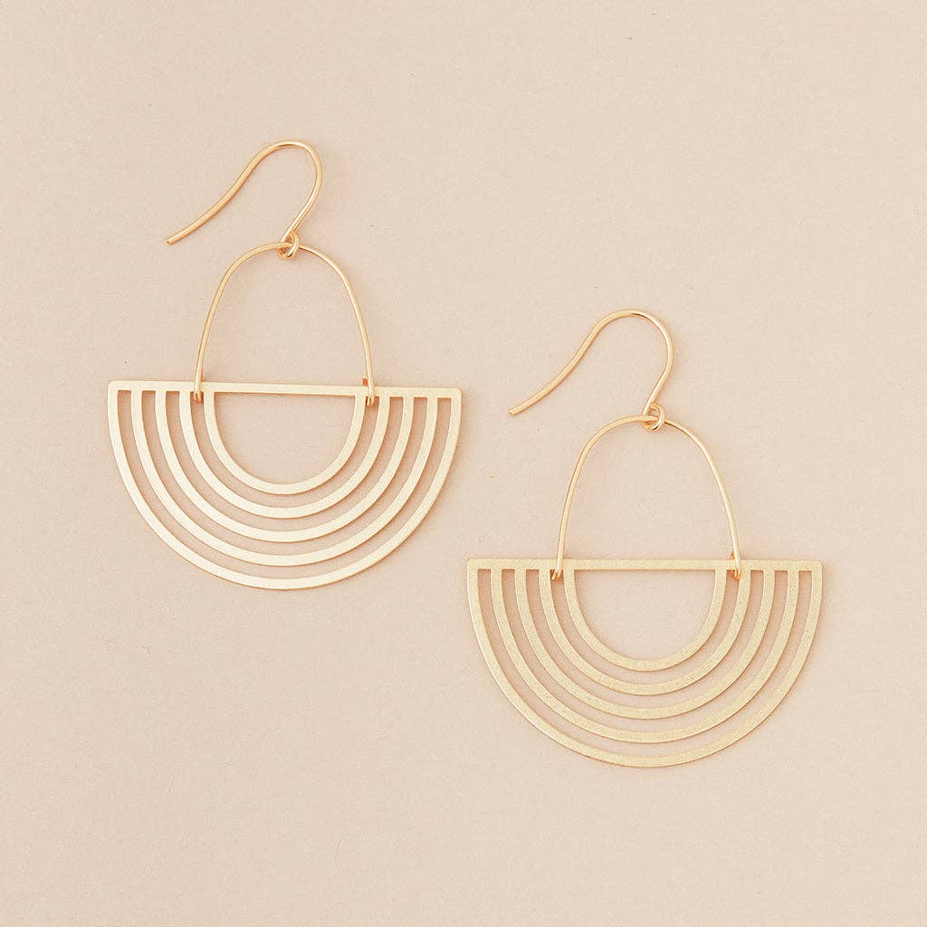 Refined Earring Collection - Solar Rays/Gold