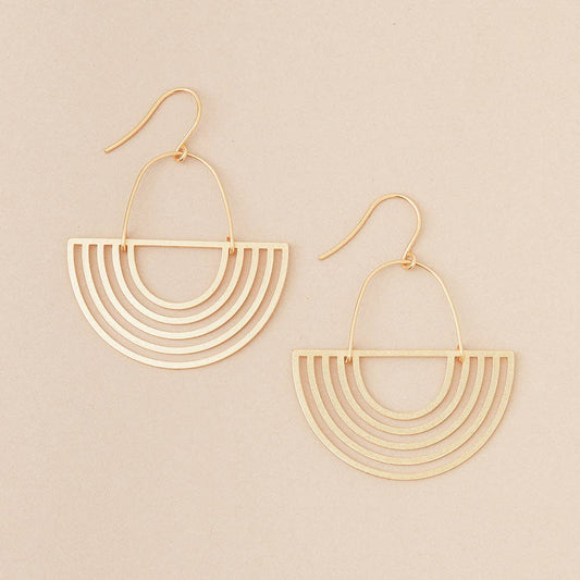 Refined Earring Collection - Solar Rays/Gold