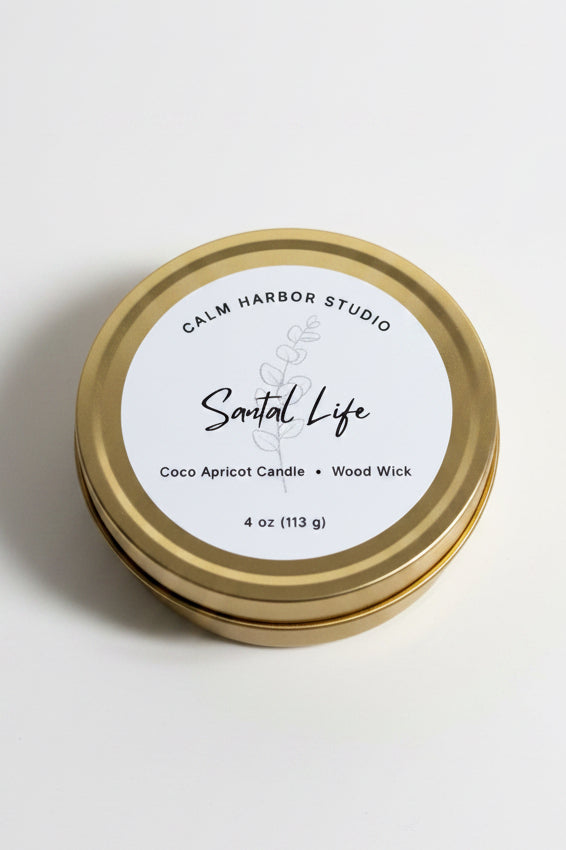 4 oz Premium Coconut Apricot Wax Candle