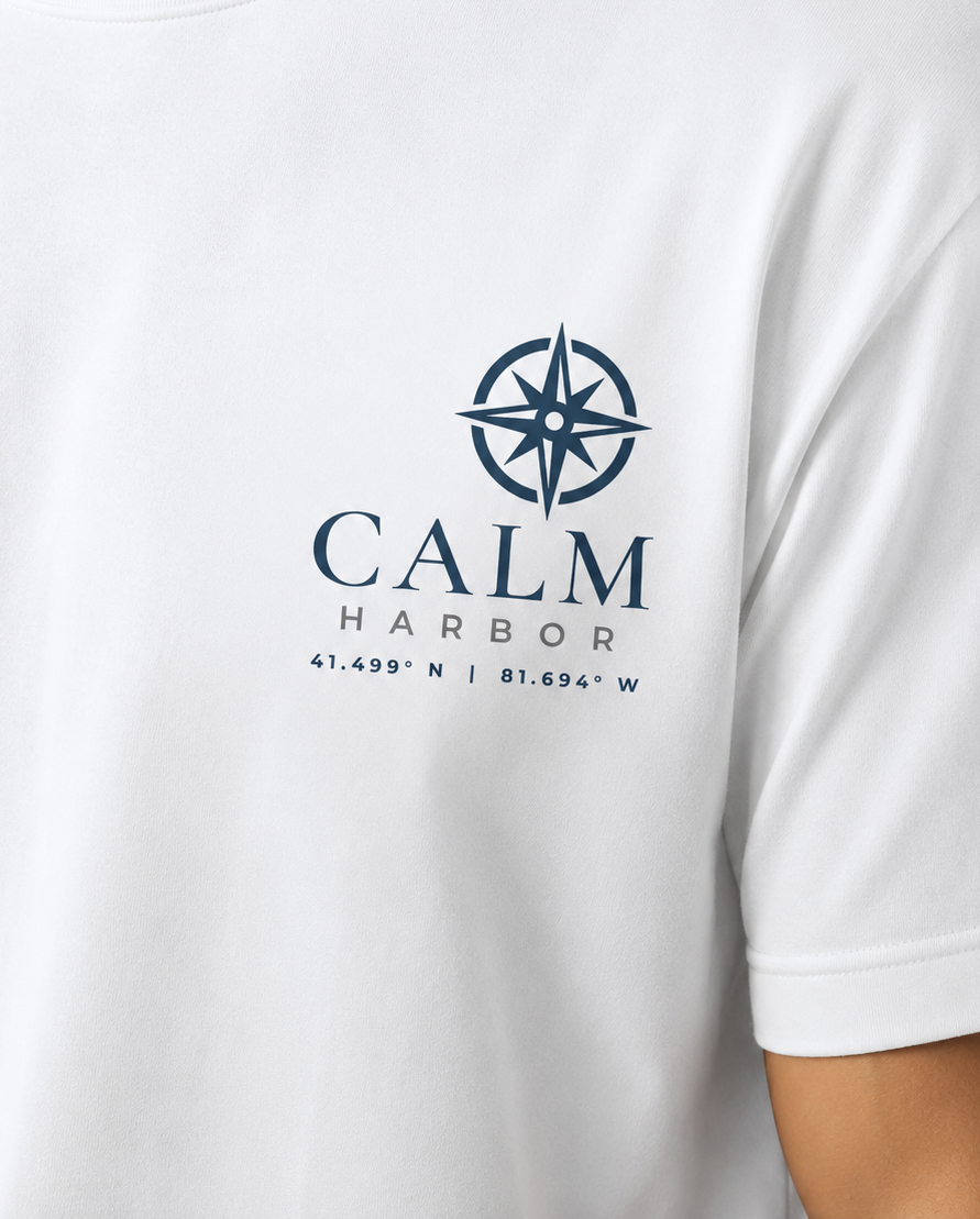 Calm Harbor Unisex COMPASS premium t-shirt